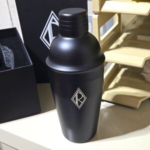 Ralph Lauren cocktail martini shaker NEW in box black monogram